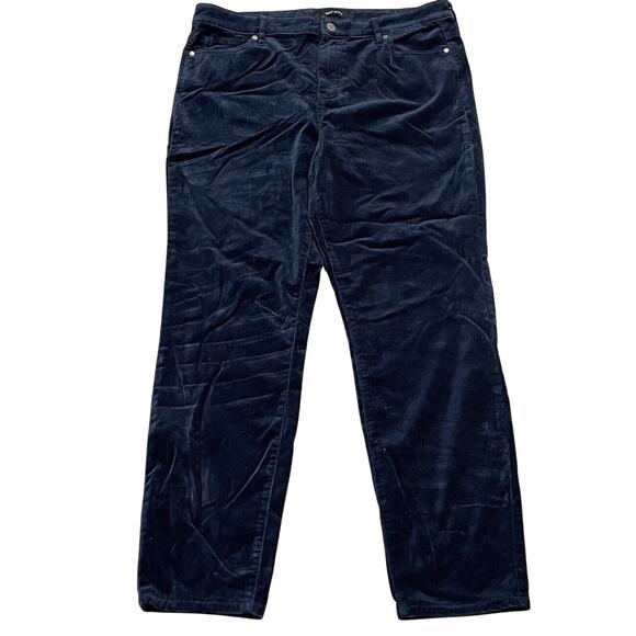 Womens Pants Size 12 Velvet Grunge Goth Fall Vamp Holiday Winter Chic Date Night - Picture 1 of 7